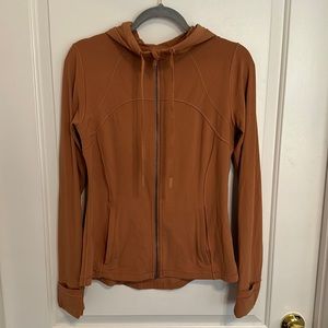 Lululemon Define Hooded Nulu Jacket 10 Orange